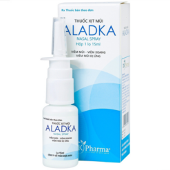 Thuốc xịt mũi Aladka DK Pharma điều trị viêm mũi, viêm xoang, viêm mũi dị ứng (15ml)