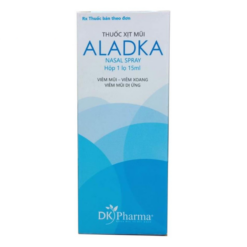 Thuốc xịt mũi Aladka DK Pharma điều trị viêm mũi, viêm xoang, viêm mũi dị ứng (15ml)