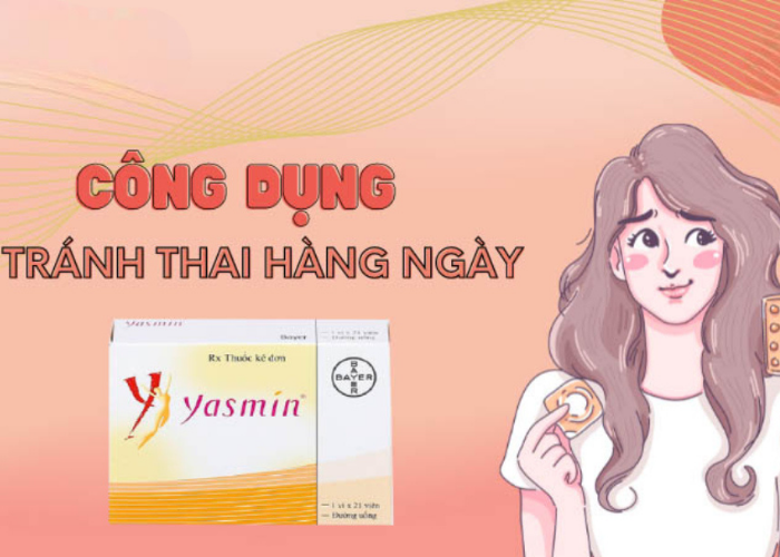 Thuốc Yasmin Bayer dùng tránh thai (1 vỉ x 21 viên)