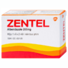 Thuốc Zentel Albendazole 200mg OPV điều trị các loại giun đường ruột nhạy cảm (1 vỉ x 2 viên)