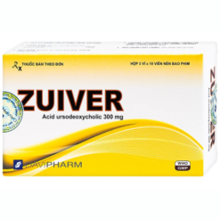 Thuốc Zuiver 300mg DaviPharm làm tan sỏi giàu cholesterol, điều trị sơ gan (3 vỉ x 10 viên)