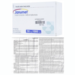 Viên nén Janumet 50mg/1000mg MSD điều trị đái tháo đường típ 2 (4 vỉ x 7 viên)