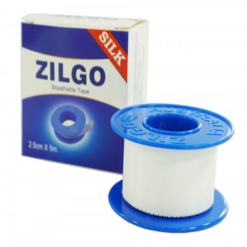 Băng keo lụa Zilgo cố định bông, gạc trong băng bó vết thương (2.5cm x 5m)