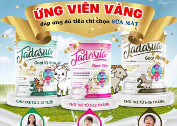 Sữa dinh dưỡng cho trẻ Tadasua Goat Pedia bổ sung các dưỡng chất, vitamin, khoáng chất (Lon 900g)