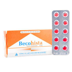 Thuốc Becohista BPC 10mg điều trị triệu trứng viêm mũi dị ứng (Hộp 10 vỉ x 10 viên)