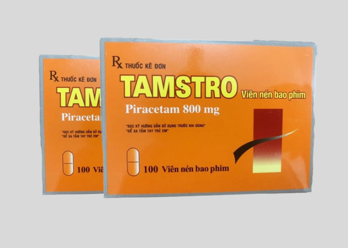 Thuốc Tamstro 800mg điều trị các triệu chứng của hội chứng tâm thần thực thể (Hộp 10 vỉ x 10 viên)