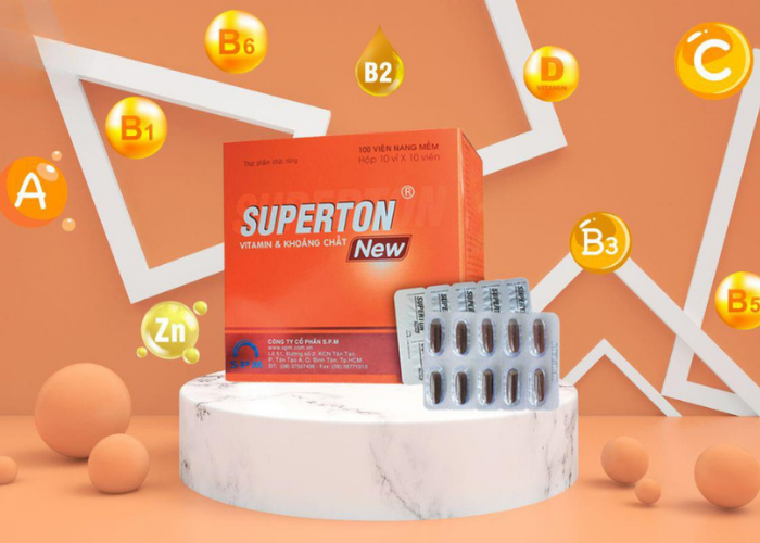 Viên uống Superton New SPM bổ sung vitamin và tăng cường sức đề kháng (Hộp 10 vỉ x 10 viên)