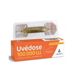 Vitamin D3 Uvedose 100.000IU hỗ trợ ngăn ngừa còi xương và co giật do thiếu calci (Hộp 1 ống/2ml)