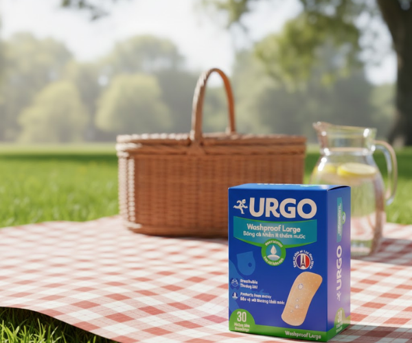 Băng cá nhân Urgo Washproof Large bản to ít thấm nước (Hộp 30 Miếng)