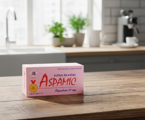 Dung dịch Aspamic dành cho người kiêng ăn chất bột, người tiểu đường, béo phì (Hộp 50 Gói x 1g)