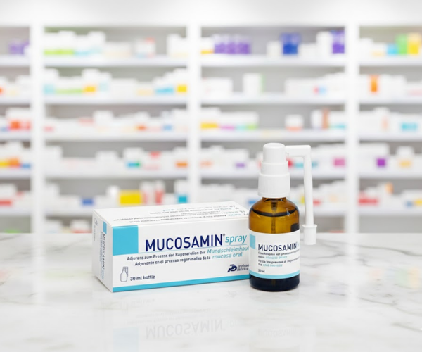 Dung dịch Mucosamin Spray hỗ trợ điều trị viêm niêm mạc miệng (Chai 30ml)