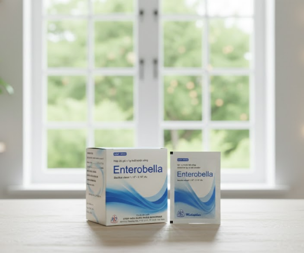 Thuốc Enterobella trị và phòng rối loạn vi sinh đường ruột (Hộp 25 Gói x 1g)