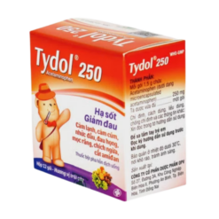 Gói bột Tydol 250mg giảm đau từ nhẹ đến vừa và hạ sốt (Hộp 12 Gói x 1.5g)