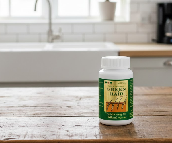 Viên uống Green Hai bổ huyết, bổ sung dưỡng chất nuôi dưỡng tóc (Hộp 1 Chai 60 Viên)