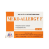 Thuốc Meko-Allergy F giúp điều trị dị ứng thời tiết (Hộp 10 Vỉ x 10 Viên)