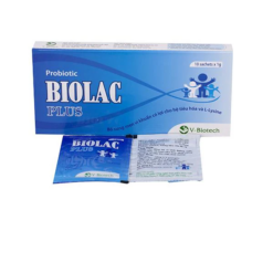 Men vi sinh Biolac Plus hỗ trợ tiêu hóa (Hộp 10 gói x 1g)