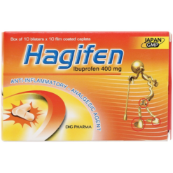Thuốc Hagifen 400mg kháng viêm, giảm đau (Hộp 10 Vỉ x 10 Viên)