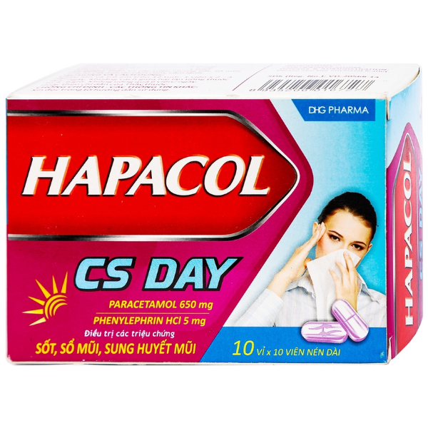 thuoc-hapacol-cs-day-dhg-dieu-tri-sot-so-mui-sung-huyet-mui Thuốc Hapacol CS Day DHG điều trị sốt, sổ mũi, sung huyết mũi (Hộp 10 vỉ x 10 viên)