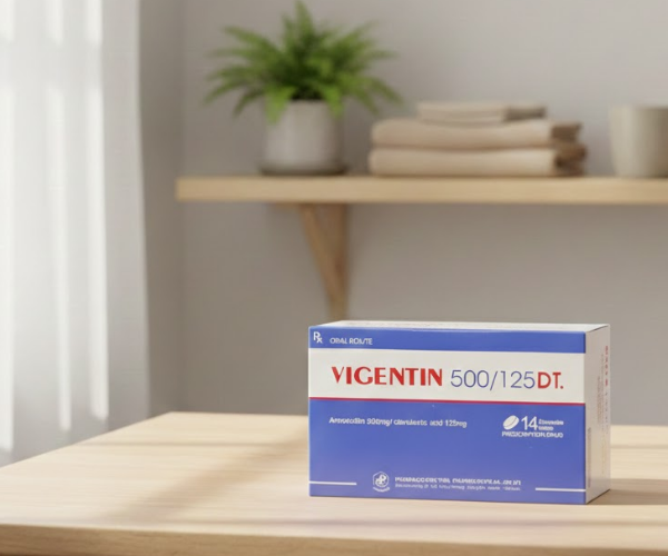 Thuốc Vigentin 500mg 125mg DT điều trị nhiễm khuẩn (Hộp 2 Vỉ x 7 Viên)