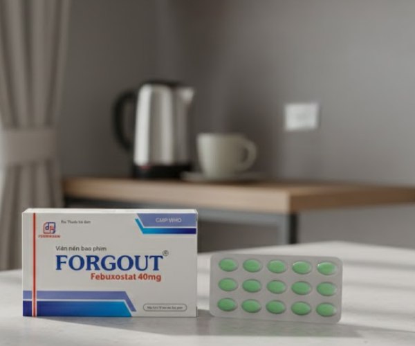 Viên uống Forgout trị tăng Acid Uric mạn tính, viêm khớp do gút (Hộp 2 Vỉ x 15 Viên)