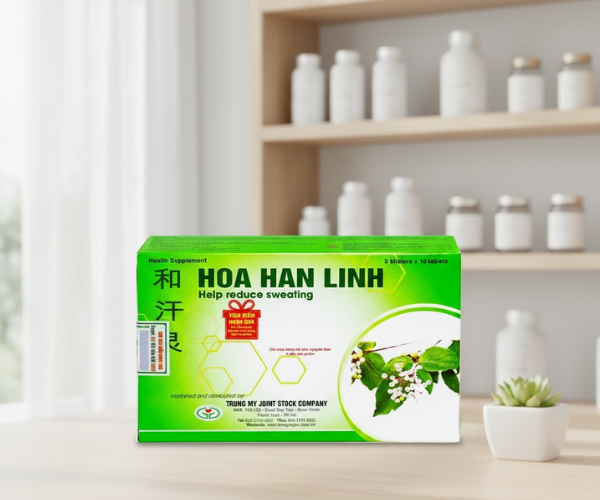 Viên uống Hòa Hãn Linh hỗ trợ làm giảm chứng ra mồ hôi nhiều (Hộp 3 Vỉ x 10 Viên)