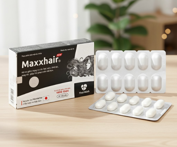 Viên uống Maxxhair New giảm rụng tóc và kích thích mọc tóc (Hộp 3 Vỉ x 10 Viên)