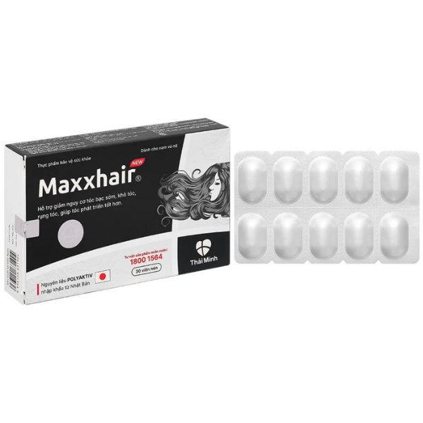 vien-uong-maxxhair-new-giam-rung-toc-va-kich-thich-moc-toc Viên uống Maxxhair New giảm rụng tóc và kích thích mọc tóc (Hộp 3 Vỉ x 10 Viên)