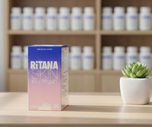 Viên uống Ritana Skin Whitening hỗ trợ da trắng hồng tự nhiên, giúp làm mờ sạn nám (Hộp 1 Chai x 60 Viên)