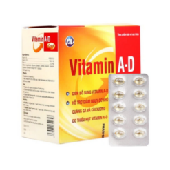 Viên uống Vitamin A-D bổ sung vitamin A, D (Hộp 100 viên)