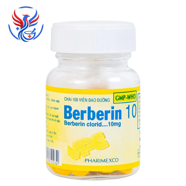 berberin-10mg-dieu-tri-ly-viem-ruot-tieu-chay Thuốc Berberin 10mg điều trị lỵ, viêm ruột, tiêu chảy (Lọ 100 Viên)