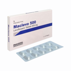 Thuốc Maclevo 500 điều trị các nhiễm khuẩn do vi khuẩn nhạy cảm (Hộp 1 vỉ x 10 viên)