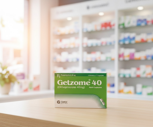 Thuốc Getzome 40 điều trị và dự phòng viêm loét dạ dày – tá tràng, trào ngược dạ dày thực quản (Hộp 2 vỉ x 7 viên)