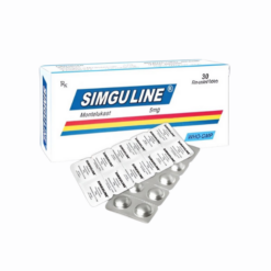 Thuốc Simguline 5mg điều trị bệnh lý hen suyễn và dị ứng với vai trò là liệu pháp dự phòng (Hộp 3 vỉ x 10 viên)