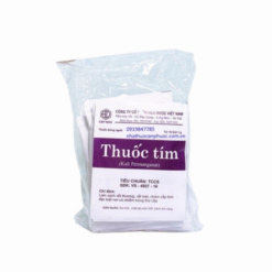 Thuốc Tím 1g làm sạch vết thương, vết loét, chàm cấp tính (Hộp 10 gói x1g)