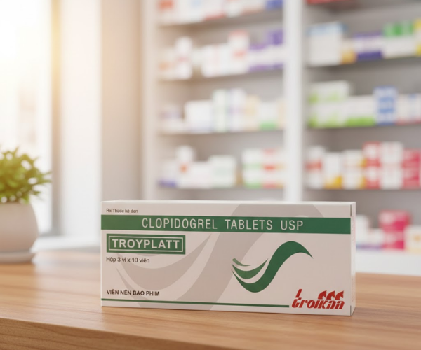 Thuốc Troyplatt 75mg điều trị chứng đau thắt ngực (Hộp 3 vỉ x 10 viên)