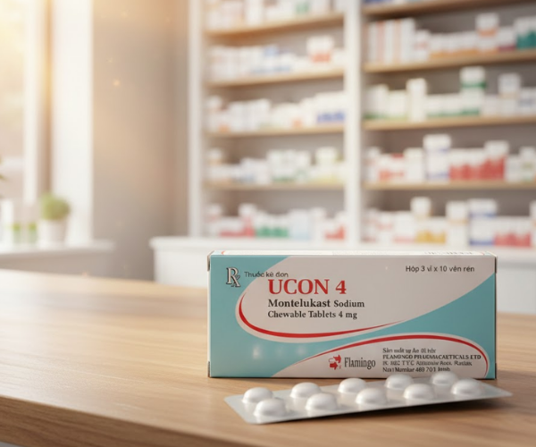 Thuốc Ucon 4 Flamingo điều trị hen phế quản (Hộp 3 vỉ x 10 viên )