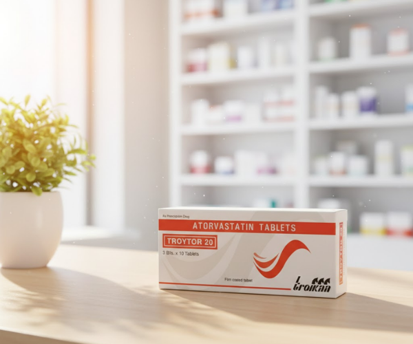 Thuốc Troytor 20 hỗ trợ giảm cholesterol (Hộp 3 vỉ x 10 viên)