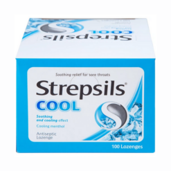 Viên ngậm Strepsils Cool hỗ trợ điều trị viêm họng nhẹ đến vừa (Hộp 50 Gói x 2 Viên)