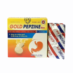 Viên sủi Gold Pepzine New hỗ trợ hệ tiêu hóa và giảm các triệu chứng đầy bụng, khó tiêu (Hộp 5 vỉ x 4 viên)