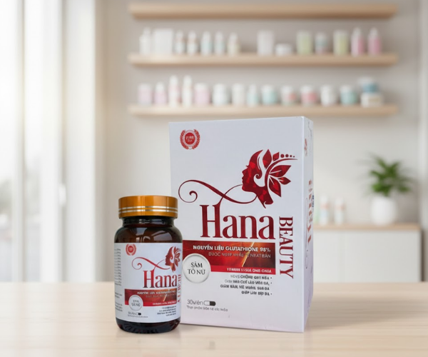 Viên uống HANA BEAUTY hỗ trợ chống lão hoá da, dưỡng da (Hộp 30 viên)
