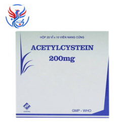 Thuốc Acetylcystein 200mg giúp giảm đờm và giảm ho (Hộp 2 Vỉ x 10 Viên
