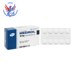 Thuốc Medrol 16mg kháng viêm, điều trị rối loạn nội tiết, viêm tuyến giáp (Hộp 3 Vỉ x 10 Viên)