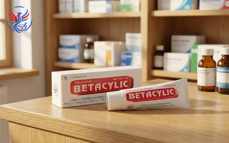 Thuốc mỡ Betacylic điều trị bệnh vẩy nến, vảy da dầu (Hộp 1 Tuýp x 15g)