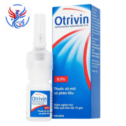Xịt mũi Otrivin 0.1% điều trị nghẹt mũi, sung huyết mũi (Lọ 10ml)