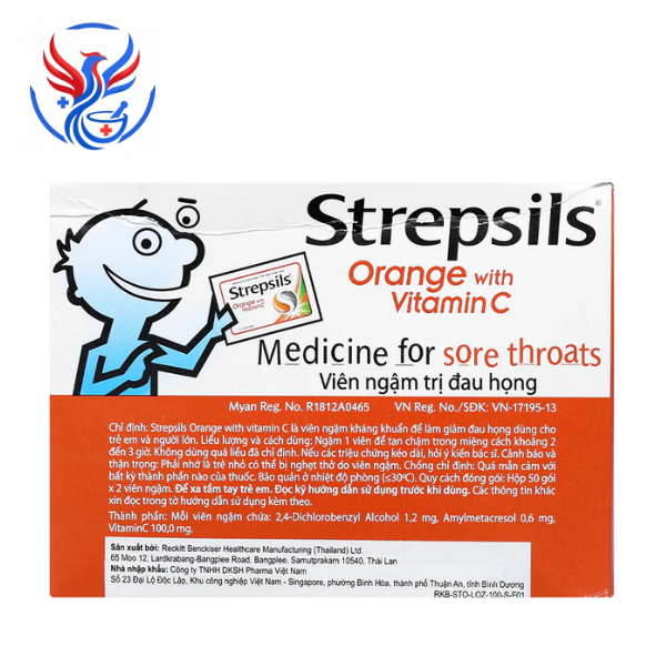 strepsils-orange-with-vitamin-c-dieu-tri-dau-hong (2) Viên ngậm Strepsils Orange with Vitamin C điều trị đau họng (50 gói x 2 viên)