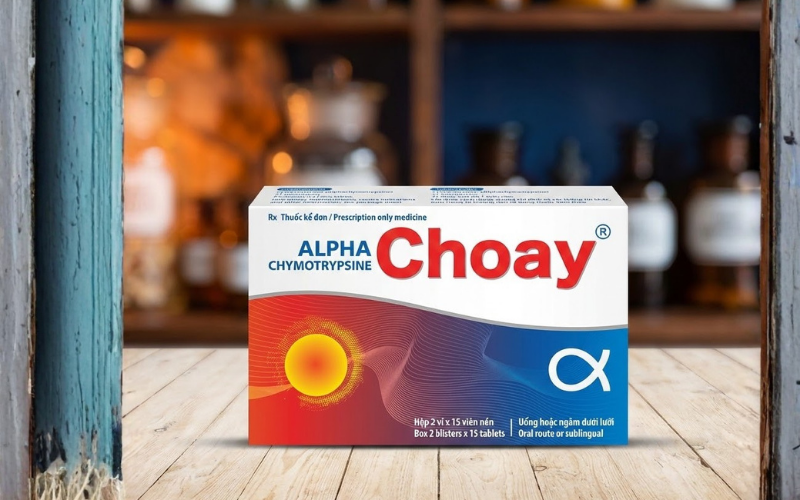 Thuốc Alpha Choay trị phù nề sau chấn thương (Hộp 2 Vỉ x 15 Viên)