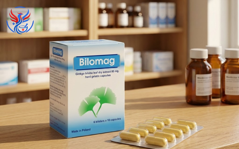 Thuốc Bilomag 80mg điều trị suy tuần hoàn não, giảm chú ý tập trung (Hộp 6 vỉ x 10 viên)