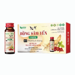 Nước bồi bổ cơ thể Hồng Sâm Yến Vshine (Hộp 10 lọ x 30ml)