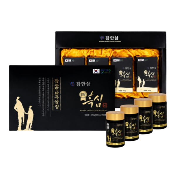Cao hắc sâm Black Ginseng Extract Premium Chamhansam (Hộp 4 lọ, mỗi lọ 250g)