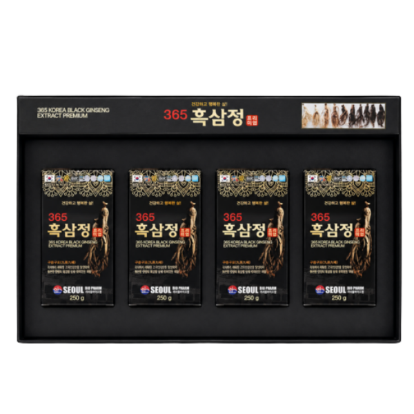 Cao hắc sâm Cao Hắc Sâm 365 Seoul Bio Pharm Seoul Bio Pharm (Hộp 4 lọ, mỗi lọ 250g)